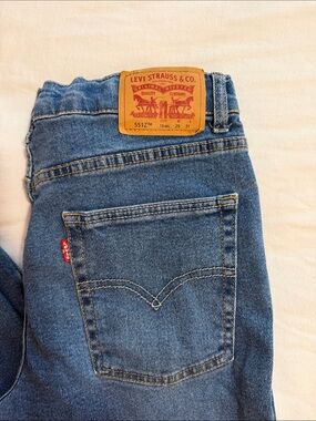 Levi's 551z Blue Denim Jeans with Signature Red Tab